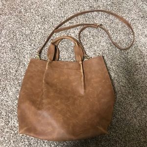 Brown Merona Tote Bag - Gently Used